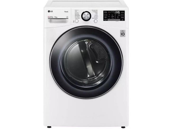 LG RH6P12WH - Wasdroger - Vrijstaand - Voorbelading 16 kg -, Witgoed en Apparatuur, Wasdrogers, Nieuw, Verzenden