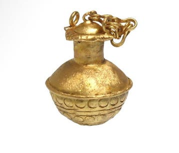 Oud-Romeins Goud Zeldzame Flask-hanger