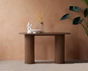 Sidetable Nola eiken 130 cm - Bruin, Ophalen of Verzenden, Nieuw