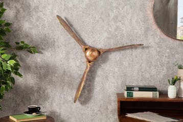 Authentieke wanddecoratie SCREW III 60cm gevlamd koperen, Ophalen of Verzenden, Nieuw