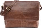 Laptoptas 15 inch Echt Leer | Retourdeal 41% Korting, Ophalen of Verzenden, 15 inch, Zo goed als nieuw, Schoudertas
