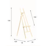 Schildersezel Leonardo - 154 cm Blank Ongelakt, Ophalen of Verzenden, Nieuw