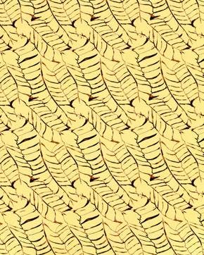 Viscose Poplin Bladeren Geel, Hobby en Vrije tijd, Stoffen en Lappen, Nieuw, Geel