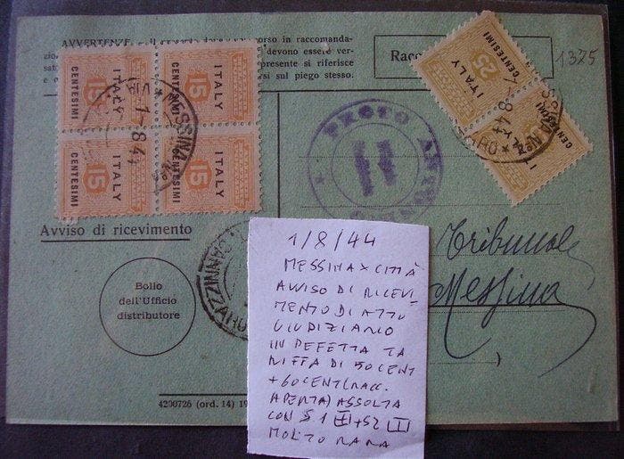 Geallieerde bezetting - Italië - Zeer zeldzame, Postzegels en Munten, Postzegels | Europa | Italië