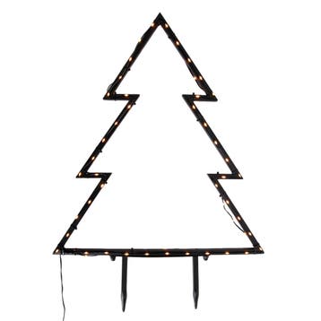 Kerst prikspot boom zwart 71cm incl. LED IP44 - Kas, Diversen, Verzenden, Nieuw