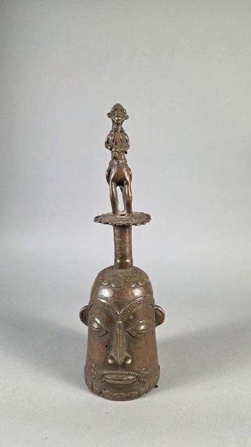 Bronzen bel - Ife - Benin-Nigeria, Antiek en Kunst