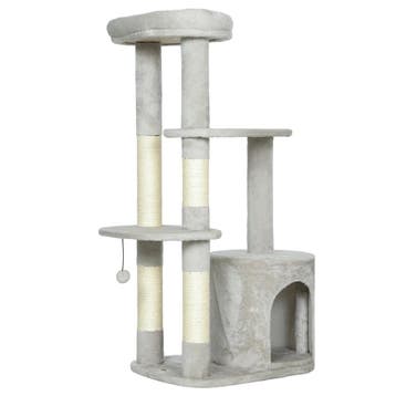 Krabpaal 114 Cm Kattentoren Met Hol, Sisalpalen, Platform, M, Verzenden, Nieuw