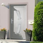 vidaXL Voordeur 108x200 cm PVC wit, Doe-het-zelf en Verbouw, Deuren en Horren, Verzenden, Nieuw