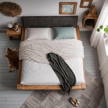 Van Schaik Linde Massief Eiken Balkenbed - 140 x 200, Nieuw