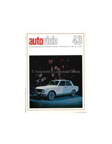 1966 AUTOVISIE MAGAZINE 43 NEDERLANDS, Nieuw, Author