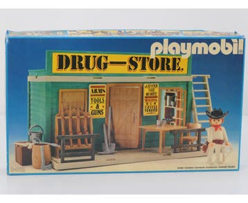 Playmobil 3462 Western Drug Store Bijna compleet OVP #9952, Ophalen of Verzenden, Gebruikt, Overige typen