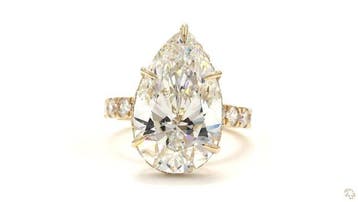 Ring - 18 karaat Geel goud - 11.06ct. tw. Diamant, Nieuw