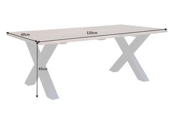Massief houten salontafel MAMMUT 120cm acacia honing, Ophalen of Verzenden, Nieuw