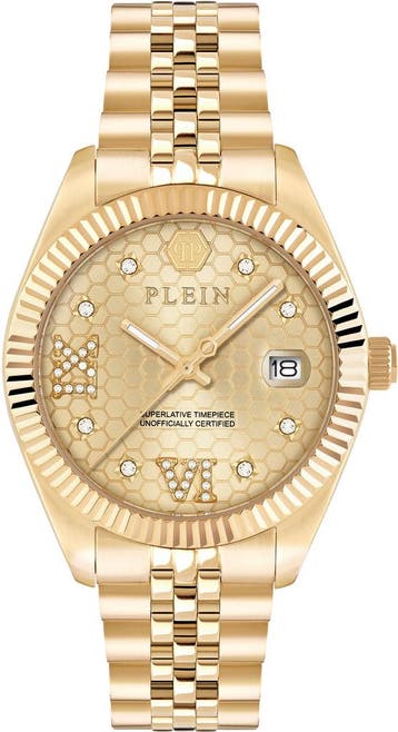 Philipp Plein PWYFA0425 Date Superlative horloge, Overige merken, Staal, Verzenden, Polshorloge