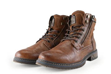 Mustang Veterboots in maat 42 Cognac, Kleding | Dames, Schoenen, Overige kleuren, Verzenden, Overige typen, Zo goed als nieuw