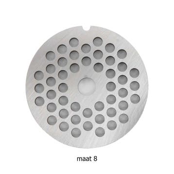 HCB Plaat gehaktmolen - maat 8 - 5 mm - RVS, Verzenden, Nieuw in verpakking, Bakkerij en Slagerij