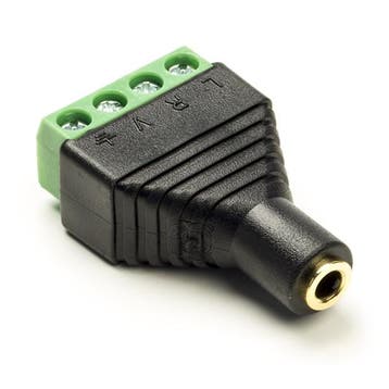 Speaker connector | V | Goobay (Stereo, 3.5 mm, 4-pin), Verzenden, Nieuw