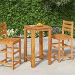vidaXL Tuinbartafel 60x60x105 cm massief acaciahout, Verzenden, Nieuw, Hout