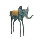 sculptuur, Surrealatische olifant - 28 cm - Brons