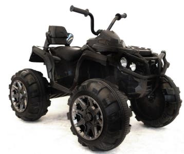 Kinder Quad 12v zwart, 2.4ghz RCg + FM radio, leder, NIEUW!!, Ophalen of Verzenden, Nieuw