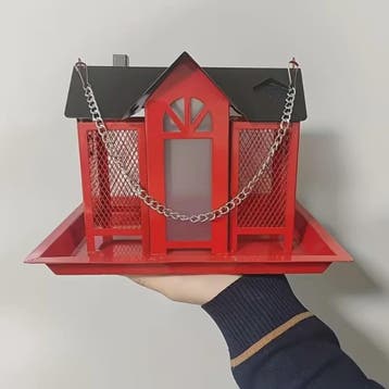 Hangend Vogelvoederhuisje met Grote Capaciteit - IJzeren Voe, Verzenden, Nieuw