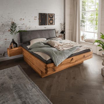 Van Schaik Pryor Massief Eiken Balkenbed met Bedlades - 200, Nieuw
