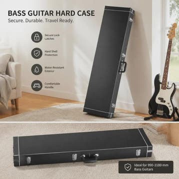Robuuste Bass Gitaar Koffer - Hardcase 122cm met Slot, Verzenden, Nieuw