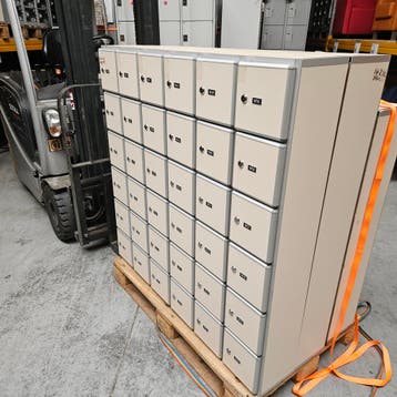 36-deurs Aestic telefoonlockers - 123x123x23 cm, Ophalen of Verzenden, Nieuw