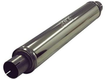 Demper 76mm rond 125mm, 625mm lang RVS Simons Turbex, Ophalen of Verzenden, Nieuw