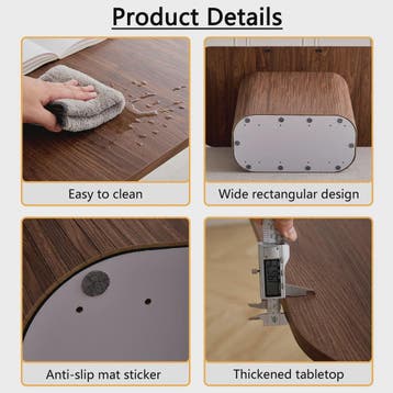 Nordic Eettafel Massief Hout met Golfpatroon Poot - Stijlvol, Huis en Inrichting, Verzenden, Nieuw
