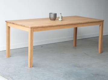 Eettafel eikenhout nieuw rechthoekige eettafel, Eikenhout, Nieuw, Landelijk, Vijf personen of meer