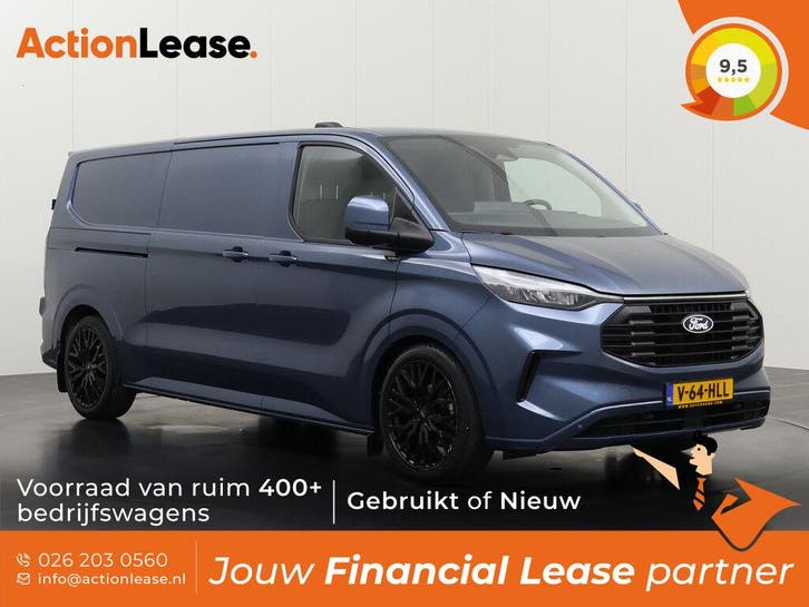 Ford Transit Custom 20TDCI Blauw occasion, Auto's, Bestelauto's, Te koop, Zwart, Automaat, Financial lease, BTW verrekenbaar, Diesel