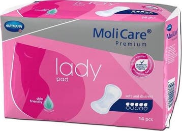 Molicare Premium Lady Pad 5 Druppels - 14 stuks, Verzenden, Nieuw