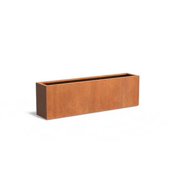 Cortenstaal plantenbak 200x40x60cm - Met bodem, Tuin en Terras, 100 cm of meer, Nieuw, Metaal, 60 cm of meer