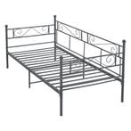 Eenpersoons slaapbank 3-zitsbank Kerava 90x200 donkergrijs, Huis en Inrichting, Slaapkamer | Bedden, Verzenden, Nieuw