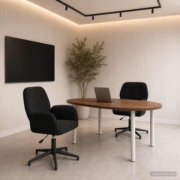 vidaXL Draaiende Bureaustoelen 2 st 54 x 55 x 90 cm Zwart, Verzenden, Nieuw