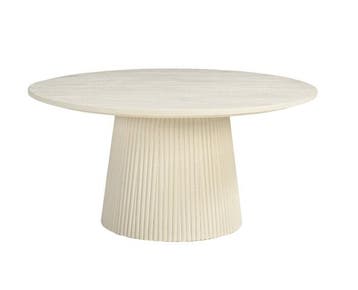 Salontafel Patrice rond 80 cm - Ivoor, Ophalen of Verzenden, Nieuw