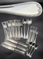 Christofle - Tafelservies (17) - Linten - Verzilverd -