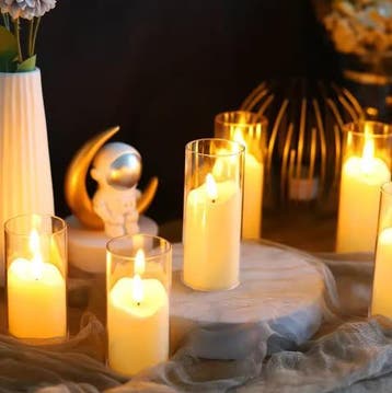 Set van 6 LED Vlamloze Kaarsen met Flikkerend Licht, Huis en Inrichting, Woonaccessoires | Kandelaars en Kaarsen, Verzenden, Nieuw