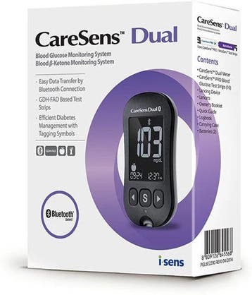 Caresens Dual Meter - Startpakket Glucose & Ketonenmeter, Diversen, Verpleegmiddelen, Verzenden, Nieuw