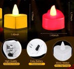Hartvormige LED Theelichtjes Set van 24 – Romantische Kaarse, Verzenden, Nieuw