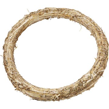Krans van stro, d 35 cm, dikte 3 cm, 1 stuk, Nieuw