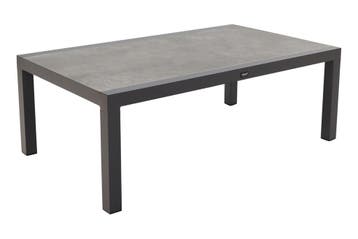VDG Atlanta loungetafel 120 x 70 cm. - antraciet, Verzenden, Nieuw, Rond, Overige materialen