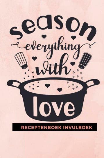 9789464482461 Receptenboek invulboek: Season everything w..., Boeken, Verzenden, Nieuw, Gold Arts Books