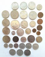 Polen. Lot of 35 coins, incl. silver, various metals and