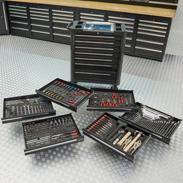 Datona Gereedschapswagen L + Mach VI - Datona - Zwart, Ophalen of Verzenden, Nieuw