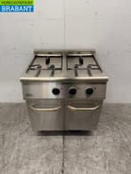 RVS Combisteel Dubbele Friteuse 2 x 18 liter 400V Horeca, Ophalen of Verzenden, Gebruikt
