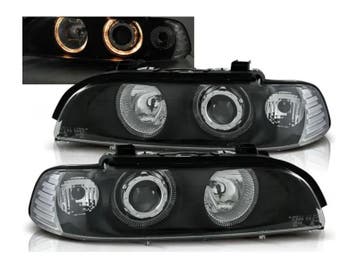 Angel Eyes koplampen Black geschikt voor BMW E39, Auto-onderdelen, Verzenden, Nieuw, BMW