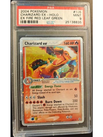 Charizard ex (FL 105) PSA 9, Hobby en Vrije tijd, Verzamelkaartspellen | Pokémon, Ophalen of Verzenden, Nieuw