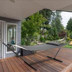 Hangmat Cata - Antraciet - Incl. Onderstel & Kussen, Tuin en Terras, Hangmatten, Verzenden, Nieuw